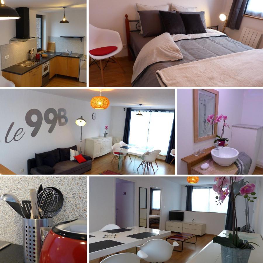 Le 99B Modern Apartment Queen Size Bed Connected Tv Hallennes-lez-Haubourdin Exteriör bild