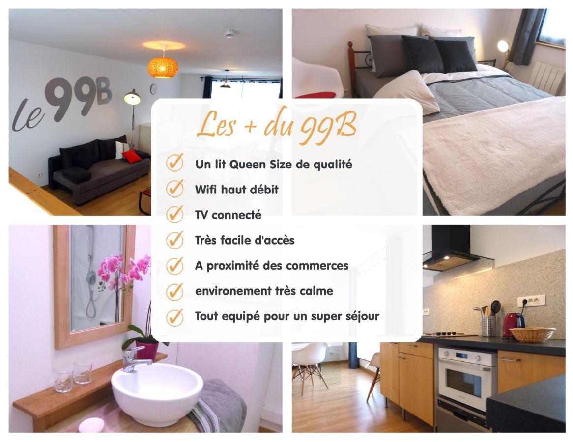 Le 99B Modern Apartment Queen Size Bed Connected Tv Hallennes-lez-Haubourdin Exteriör bild
